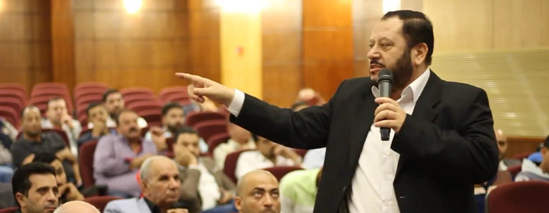 Mr. Nasser giving a speech