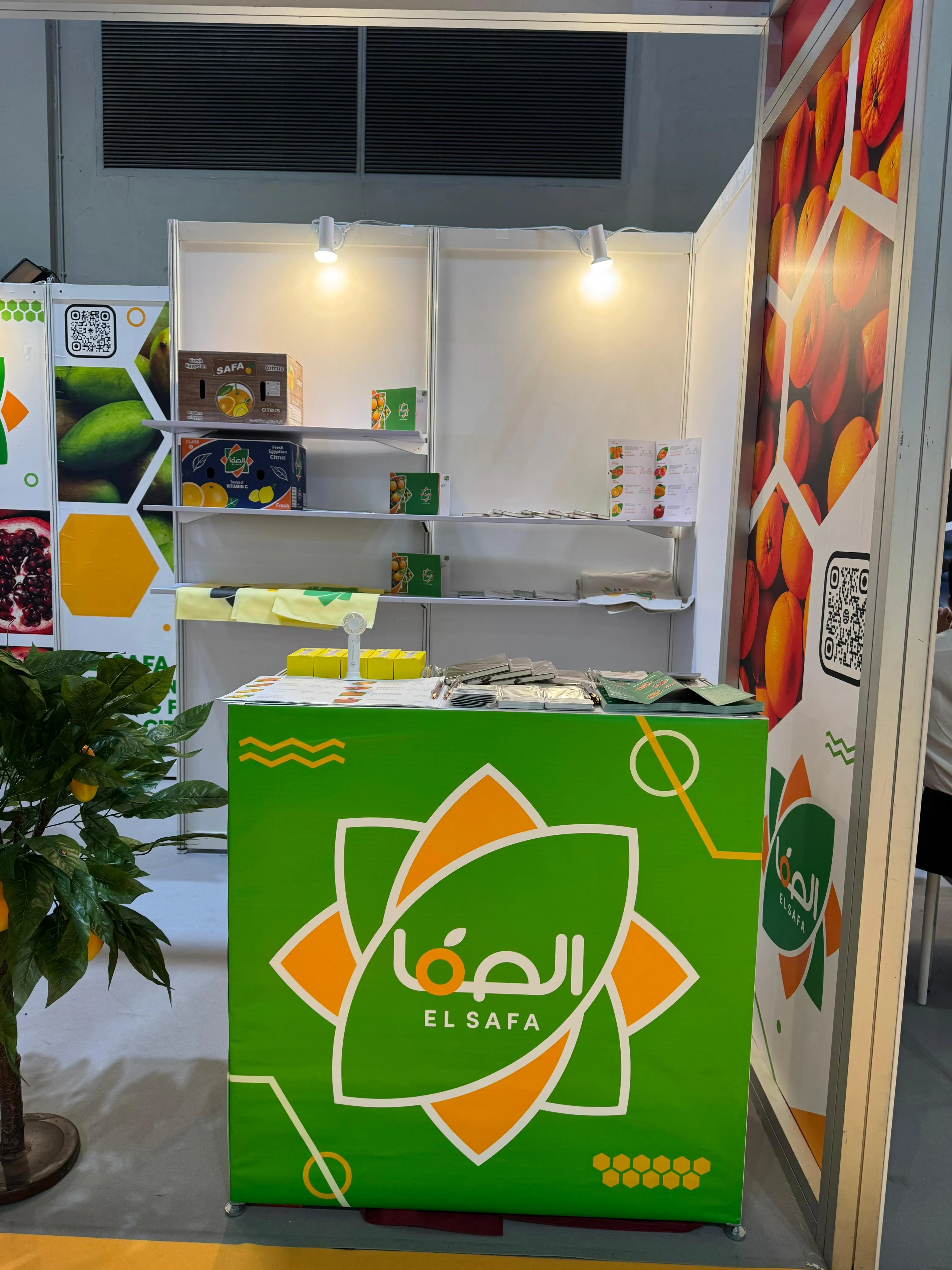El-Safa stand setup at Asia Fruit Logistica 2025